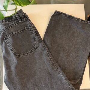 BDG black high-waisted straight leg jeans